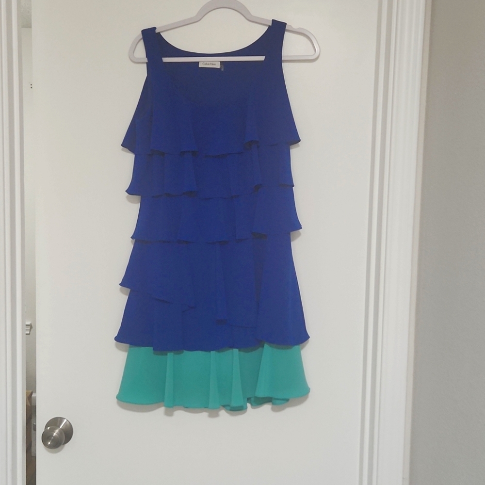 Calvin Klein Ruffle Dress